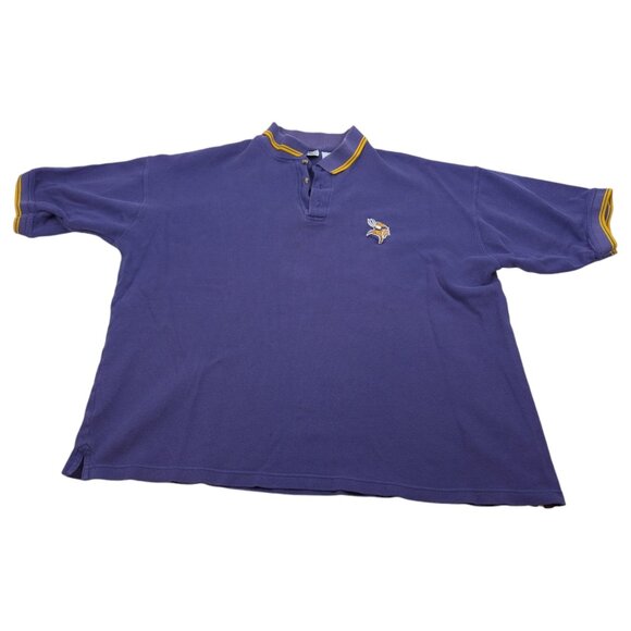Vintage‎ Minnesota Vikings NFL Polo Shirt Size XL *READ - Picture 1 of 11